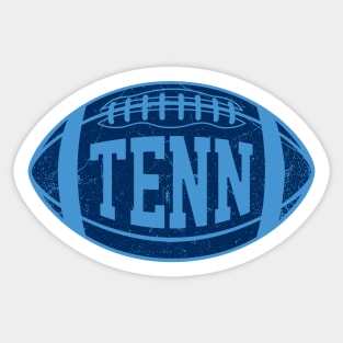 TENN Retro Football - Light Blue Sticker